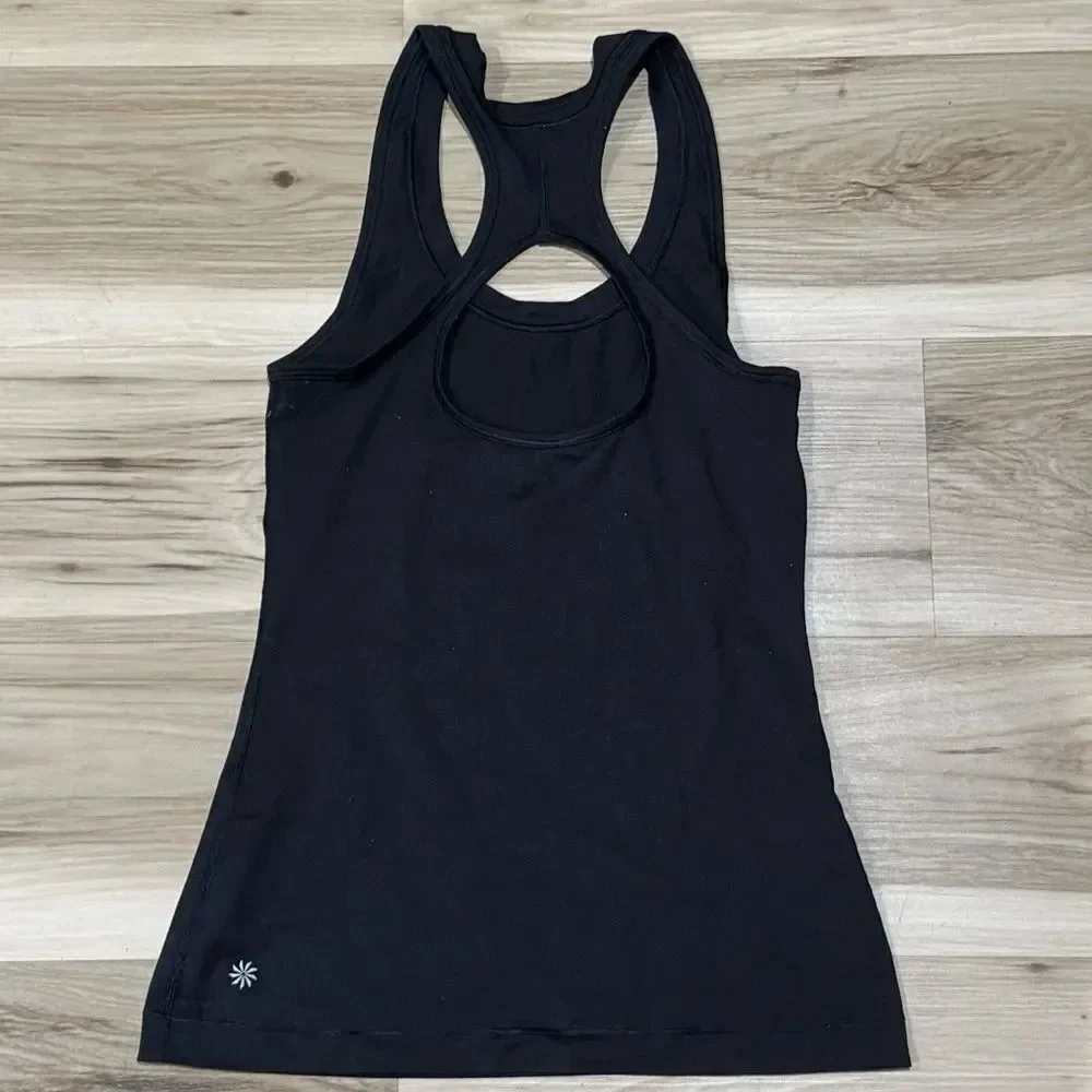 Athleta Nitro Keyhole Black Tank Top Women’s XXS